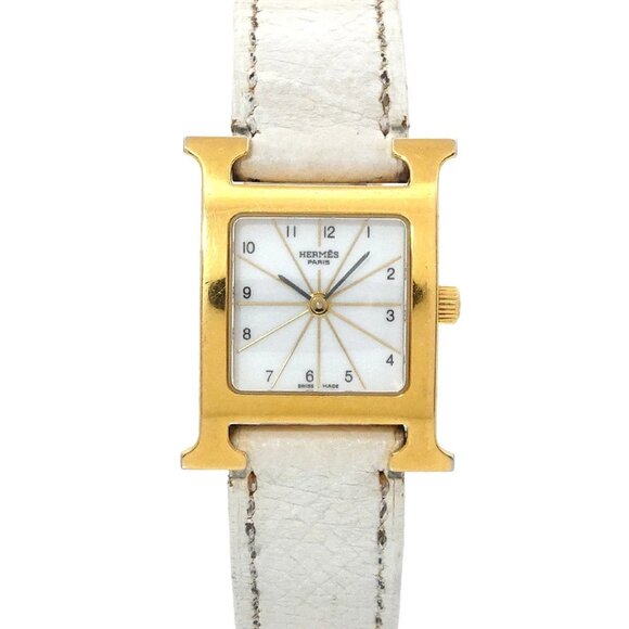 HERMES H Watch HH1 201 Quartz White Dial Ladies Watch 90290775 - Picture 1 of 7